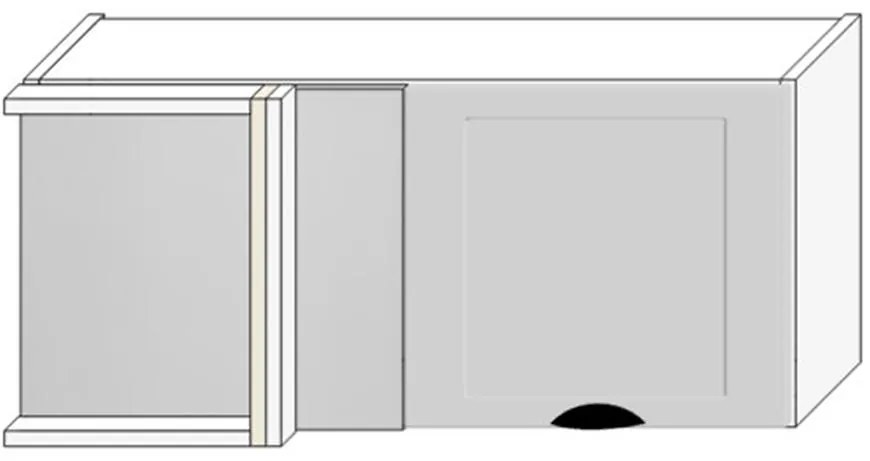 Kuchynská skrinka Adele Wrn36 Pl Šedá Mat/Biely
