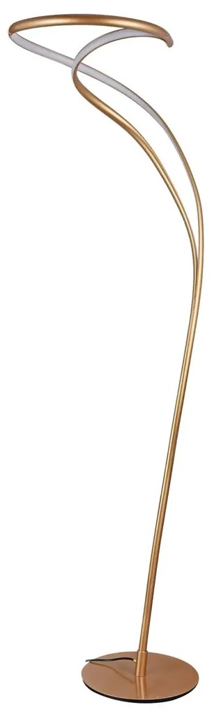 Dizajnová stmievateľná slojaca lampa Twist zlatá