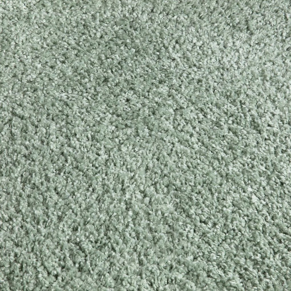 Dekorstudio Shaggy okrúhly koberec CITY 500 zelený Priemer koberca: 80cm