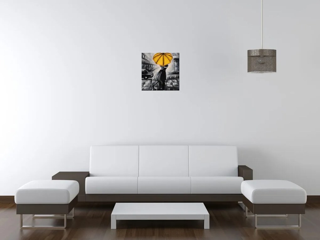 Gario Obraz na plátne Žltý bozk v daždi Rozmery: 90 x 60 cm