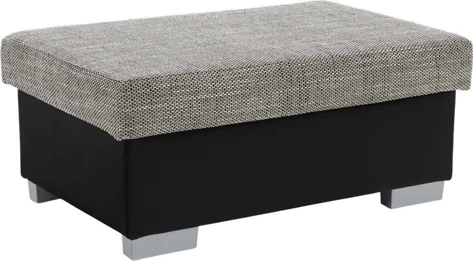 Taburetka T4 - sivá (Berlin 01) / čierna (Soft 11)