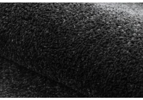 Koberec SOFTY Jednotný, Jednofarebný, čierna Veľkosť: 240x330 cm