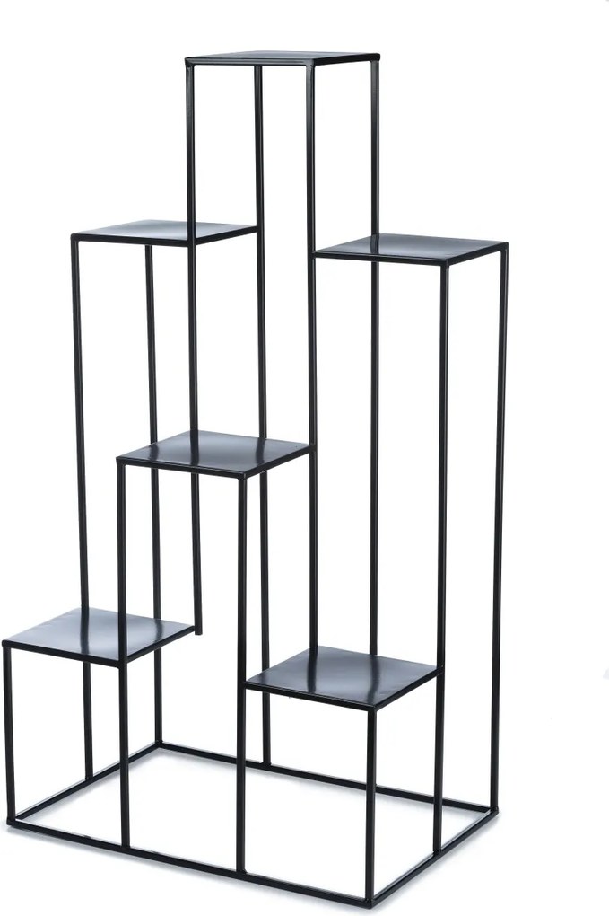 STOJAN NA KVETINÁČ KASKADA 110X60X40 CM ČIERNA