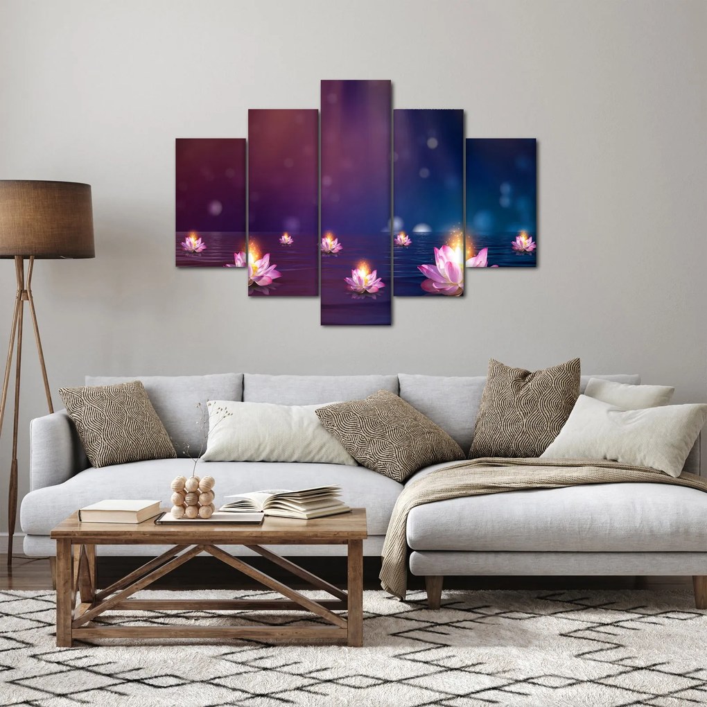 Obraz - Čarovné lekná (150x105 cm)