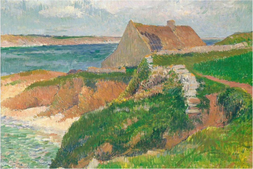 Obraz - Henri Moret, The Island of Raguenez, Brittany, reprodukcia (90x60 cm)