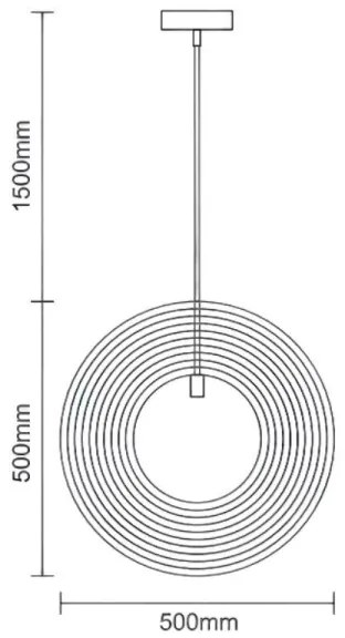 Drevený luster na lanku 1xE27/60W/230V priemer 50 cm masív/dyha/kaučukovník