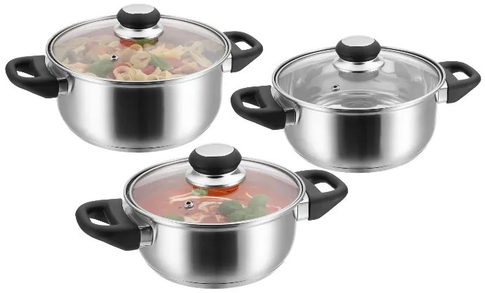 Silvercrest® Súprava hrncov z ušľachtilej ocele, 6-dielna (100390973)