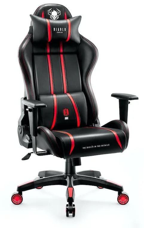 Herné kreslo Diablo X-One 2.0 King Size: čierno-červené Diablochairs