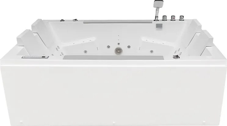 BPS-koupelny Hydromasážna vaňa HYD-KAR942W 180x120 Biela s ohrevom vody