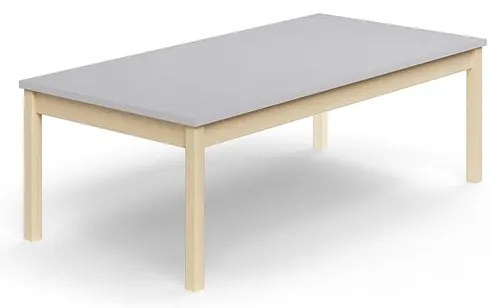 Stôl DECIBEL, 1600x800x530 mm, akustický HPL, breza/šedá