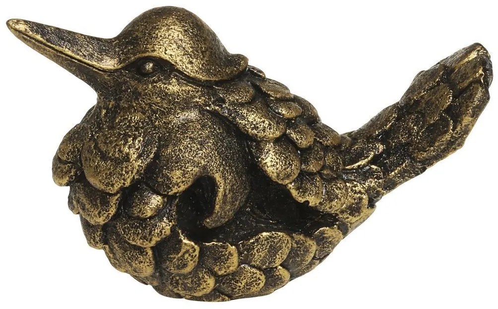 Bronzová antik dekorácia socha vtáčika - 11*7*9 cm