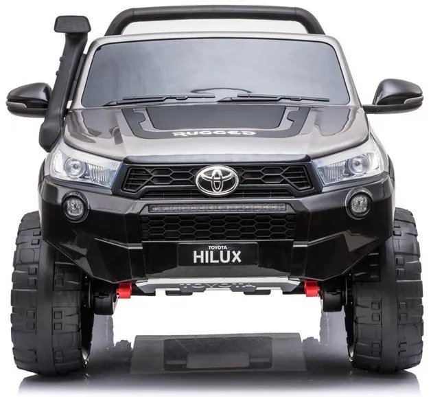 LeanToys Elektrické autíčko - Toyota Hillux - lakované - strieborné - 4 x 45W, - batéria 2 x 12V/7Ah - 2023