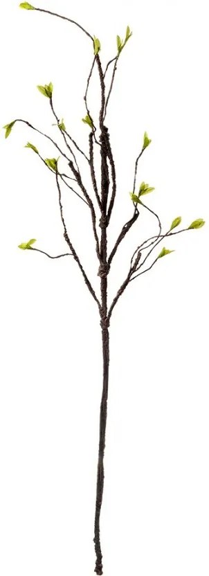 Dekorácia hnedá vetvička s lístkami - 28*8*130 cm