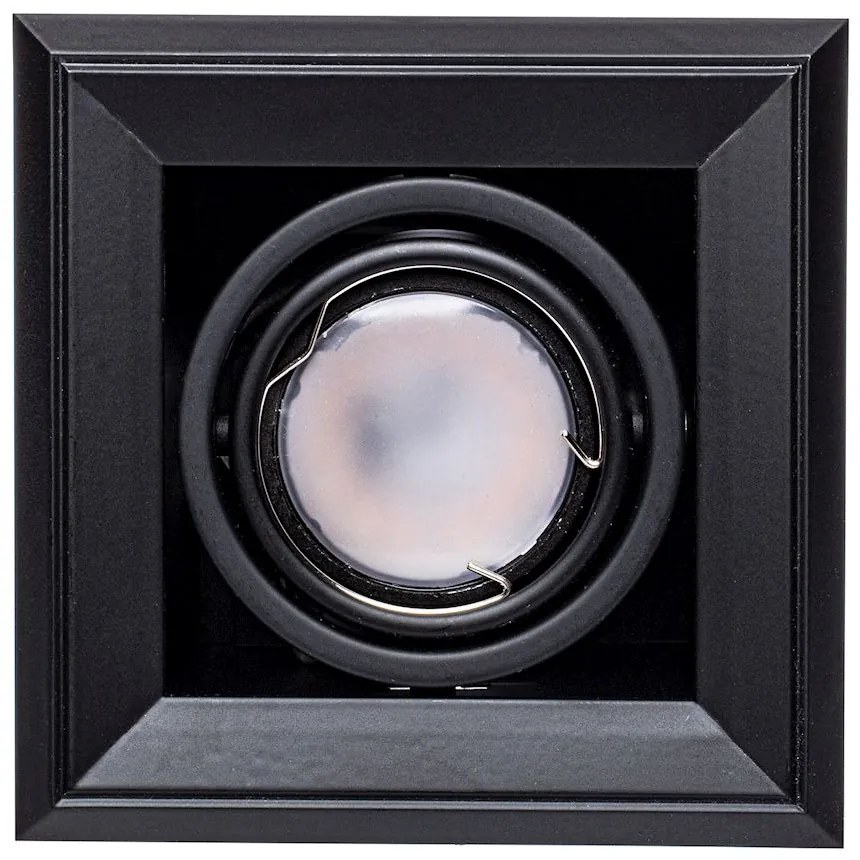 Podhľadové svietidlo Blocco, 1x čierne kovové tienidlo, (možnosť polohovania), b