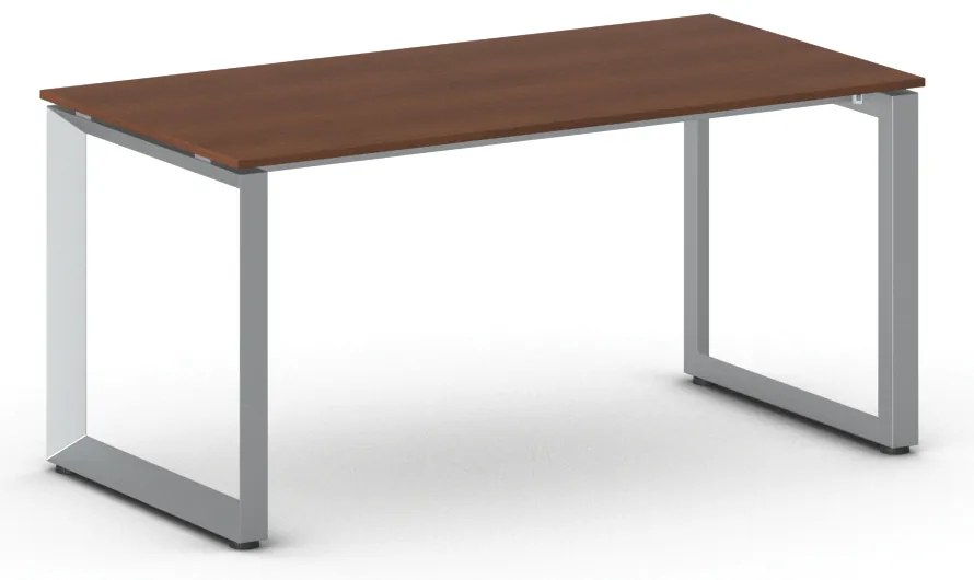 Kancelársky stôl PRIMO INSPIRE, 160x80 cm, sivostrieborná podnož, čerešňa