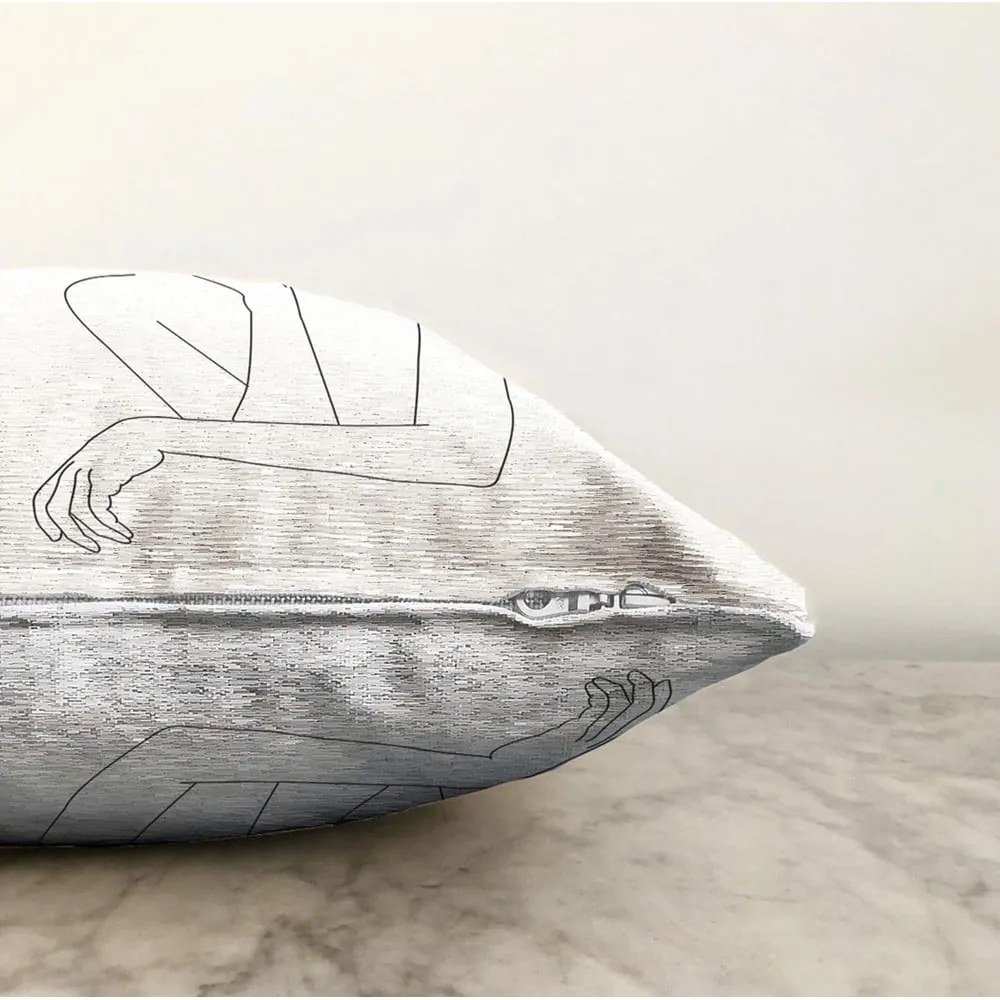 Obliečka na vankúš s prímesou bavlny Minimalist Cushion Covers Pose, 55 x 55 cm