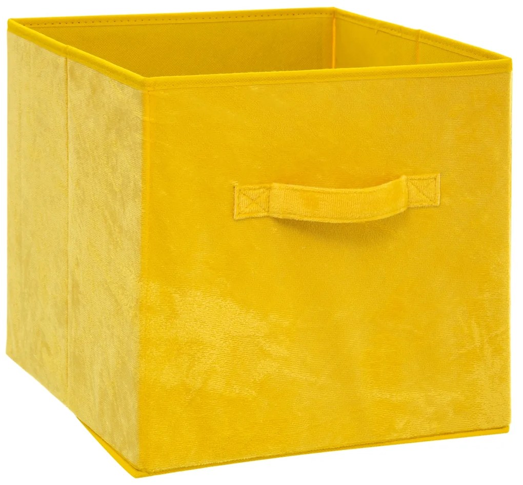 Úložný box Soft, 31x31x31 cm, žltá