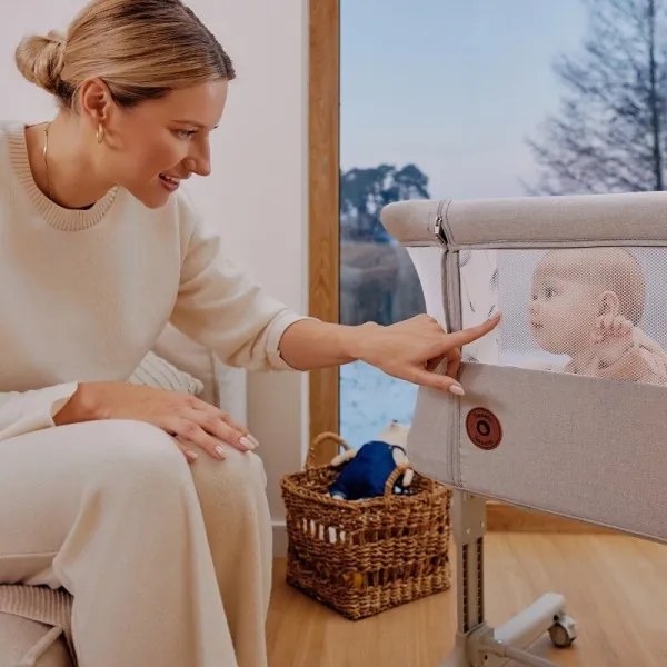 Lionelo - Detská postieľka 3v1 AURORA šedá