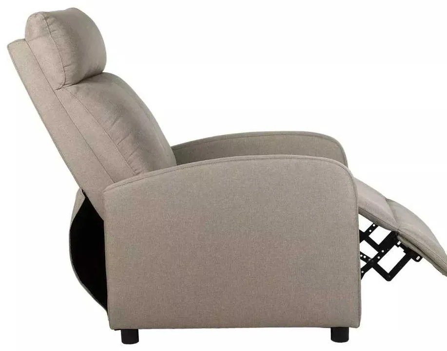 LuxuryForm DESIGN Televízne kreslo RUFO s polohovaním - béžové