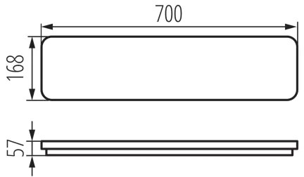 Kanlux38795-LED Strop. sviet. LINCEA LED/15/20/24W/230V 3000/4000/6500K IK08 IP40