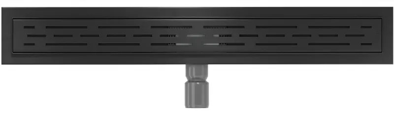 Mexen Flat nerezový sprchový žľab 70cm, vzor M01, čierna, 1720070-15