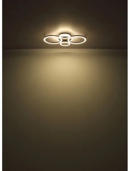 Globo 48039-40 - LED stropné svietidlo LORETTA LED/40W/230V pr. 35,5x53 cm čiern