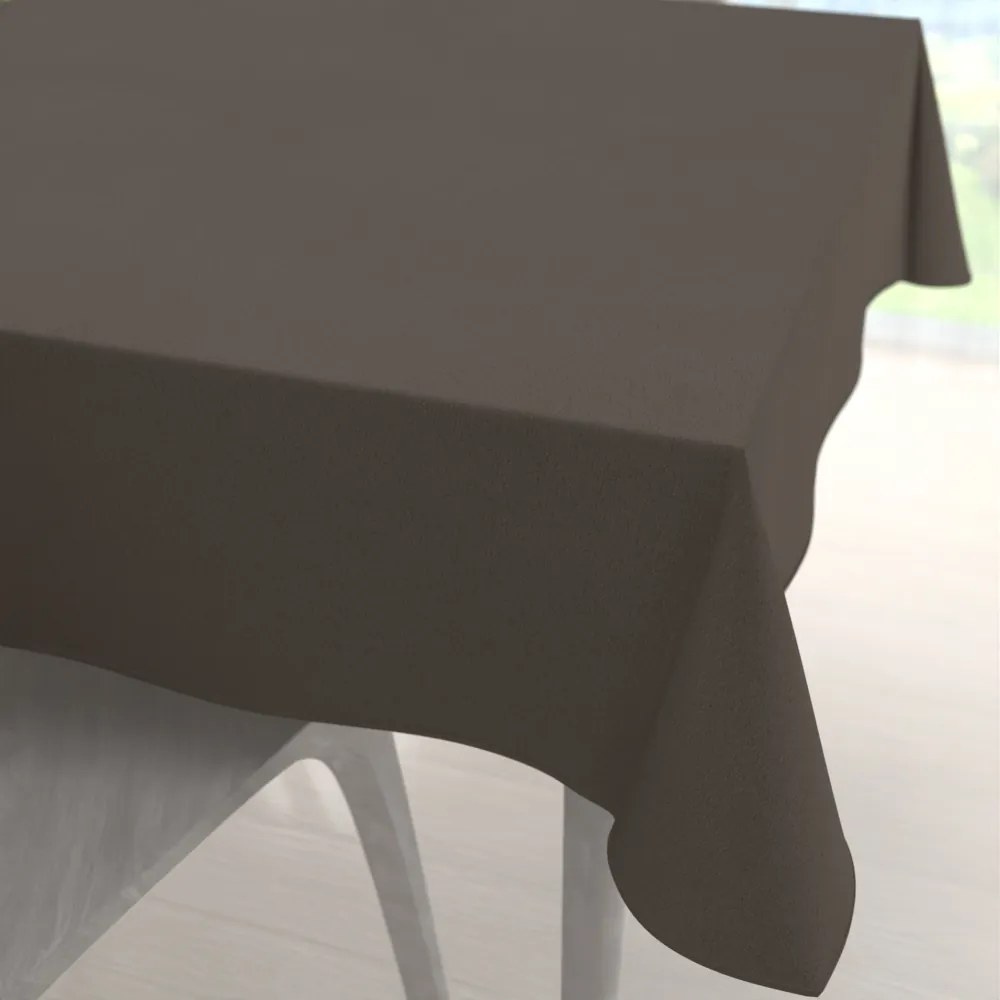 Biante Veľký dekoračný štvorcový obrus BKU-113 Hnedosivý 250x250 cm