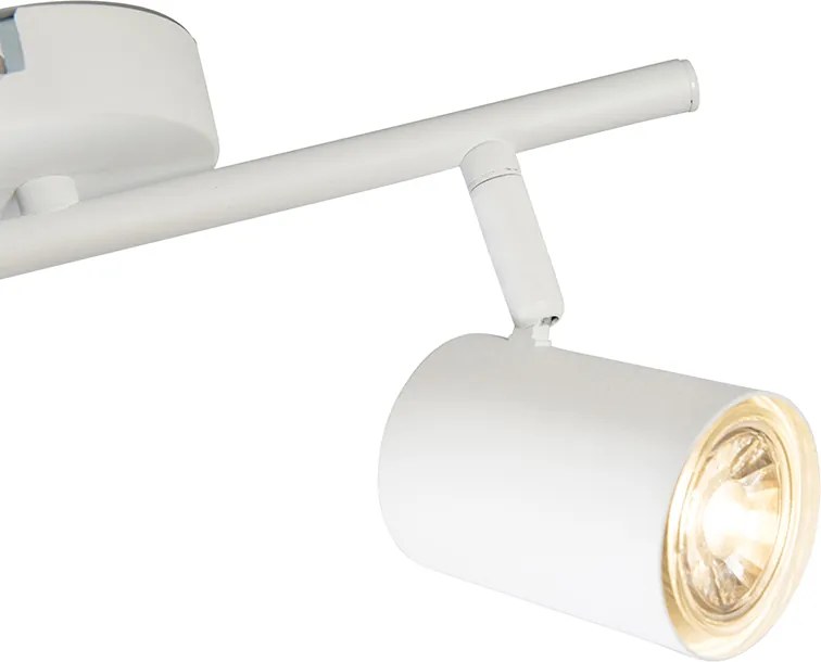 Moderný biely nastaviteľný bodový reflektor vrátane 2 WiFi GU10 svetelných zdrojov - Jeana
