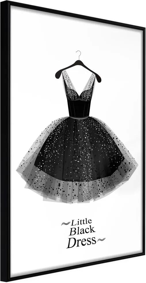 Plagát šaty s nápisom - Little Black Dress