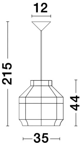 Rustikálny luster Mia 35 ratan