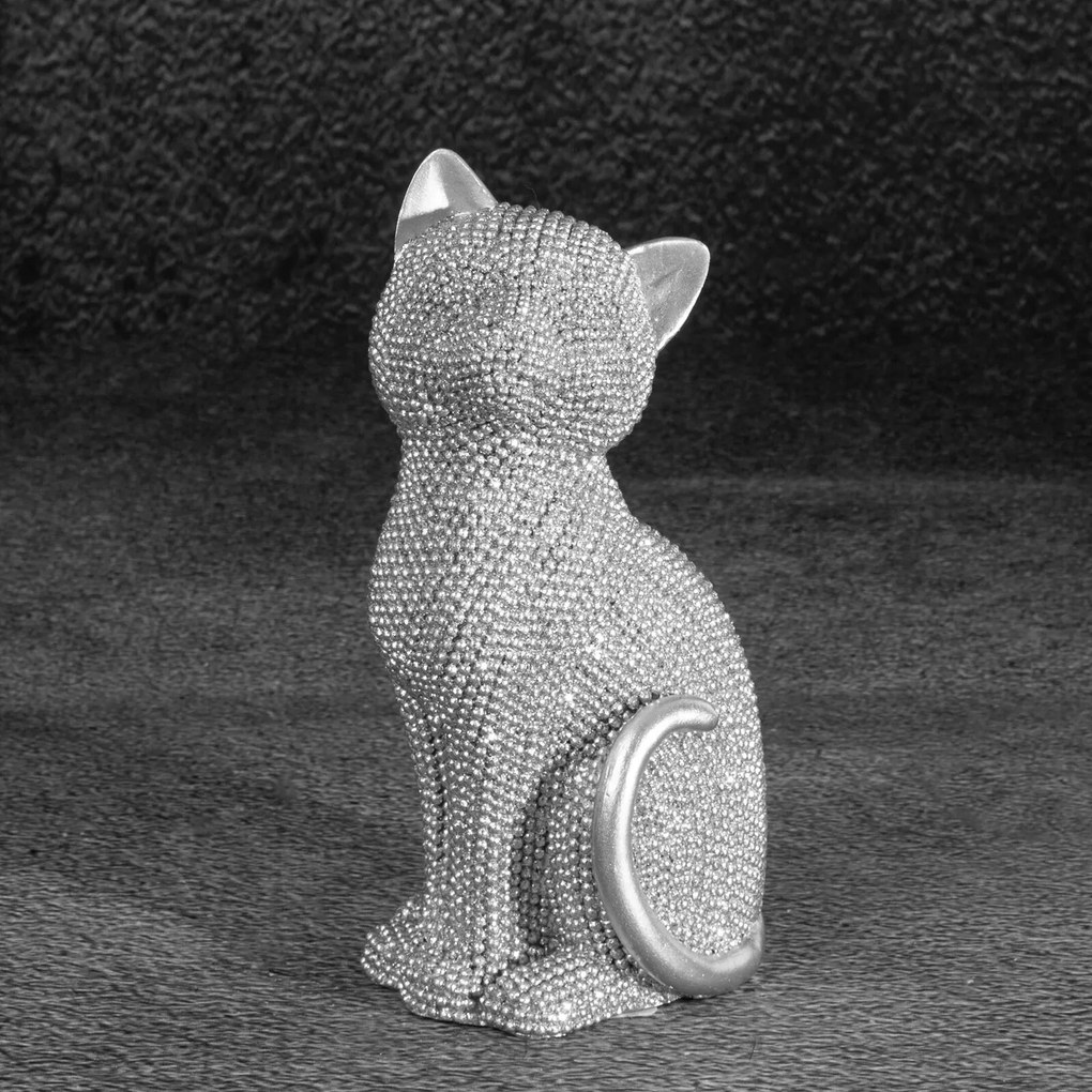 DEKORAČNÁ SOŠKA ELDO 7X6X15 CM STRIEBORNÁ