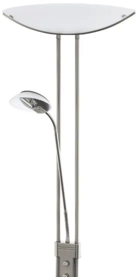 EGLO 85971 - Stmievateľná stojacia lampa BAYA 1xR7s/230W+1xG9/33W matný chróm