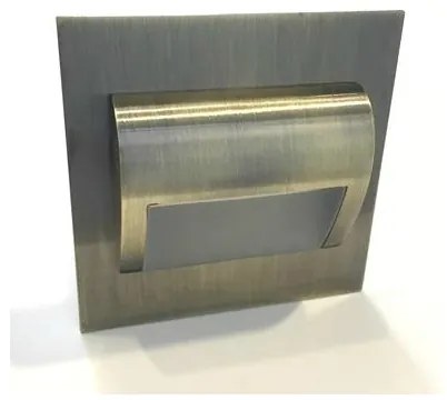 LED Schodiskové svietidlo DECORUS LED/1,2W/12V 3000K mosadz