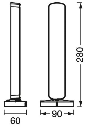 Ledvance - SADA 2x LED RGBW Stmievateľná stolná lampa MOOD LIGHT LED/4W/230V + DO