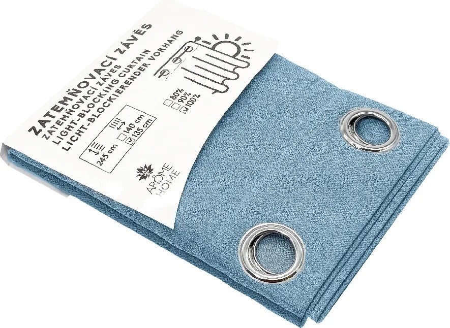 ARÔME HOME Zatemňovací záves, modrý denim