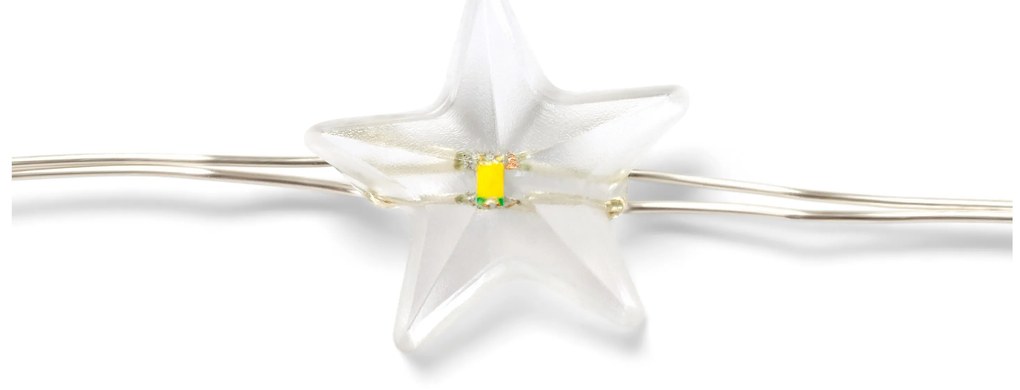 Svetelná reťaz s mikro LED, hviezdy