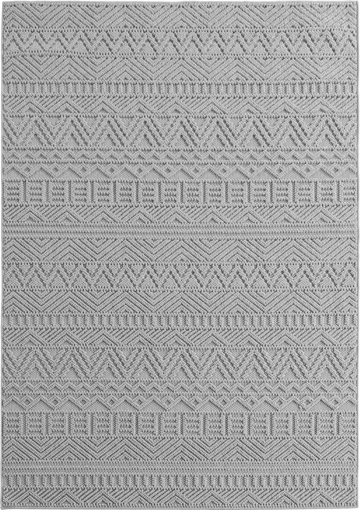 Ayyildiz, Koberec behúň Helix 2202 silver, 80x250, šedá, chodba / predsieň