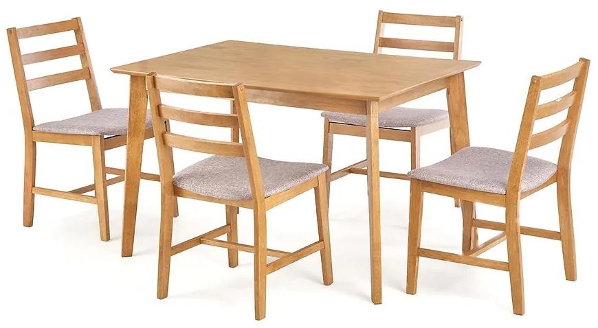 Jedálenská zostava Cordoba 1+4 120x80 svetlý dub