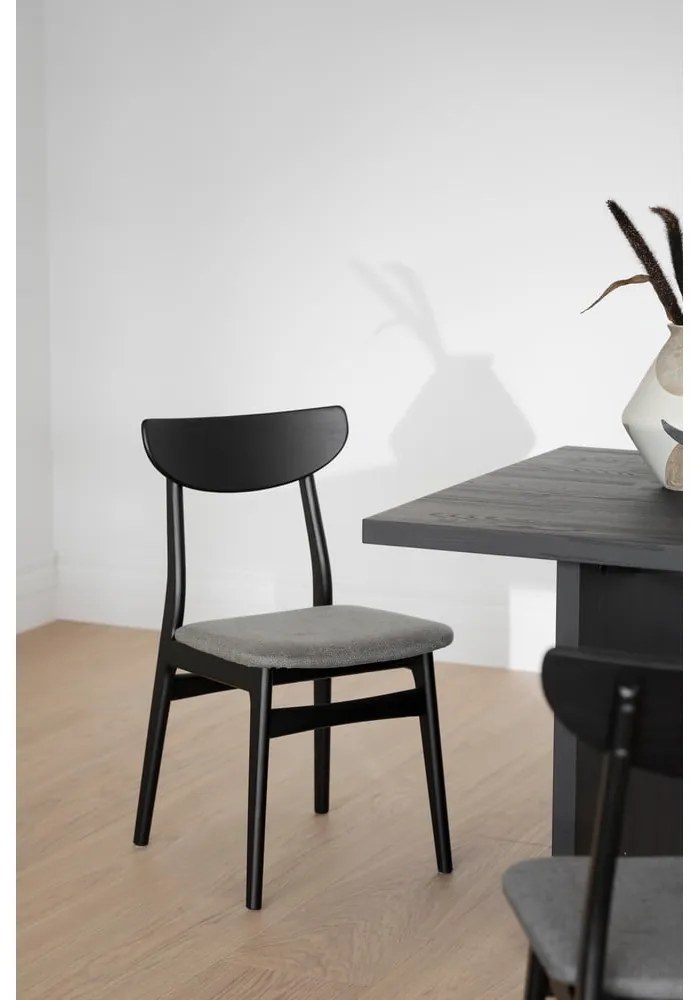 Čierne jedálenské stoličky v súprave 2 ks Rodham - Rowico