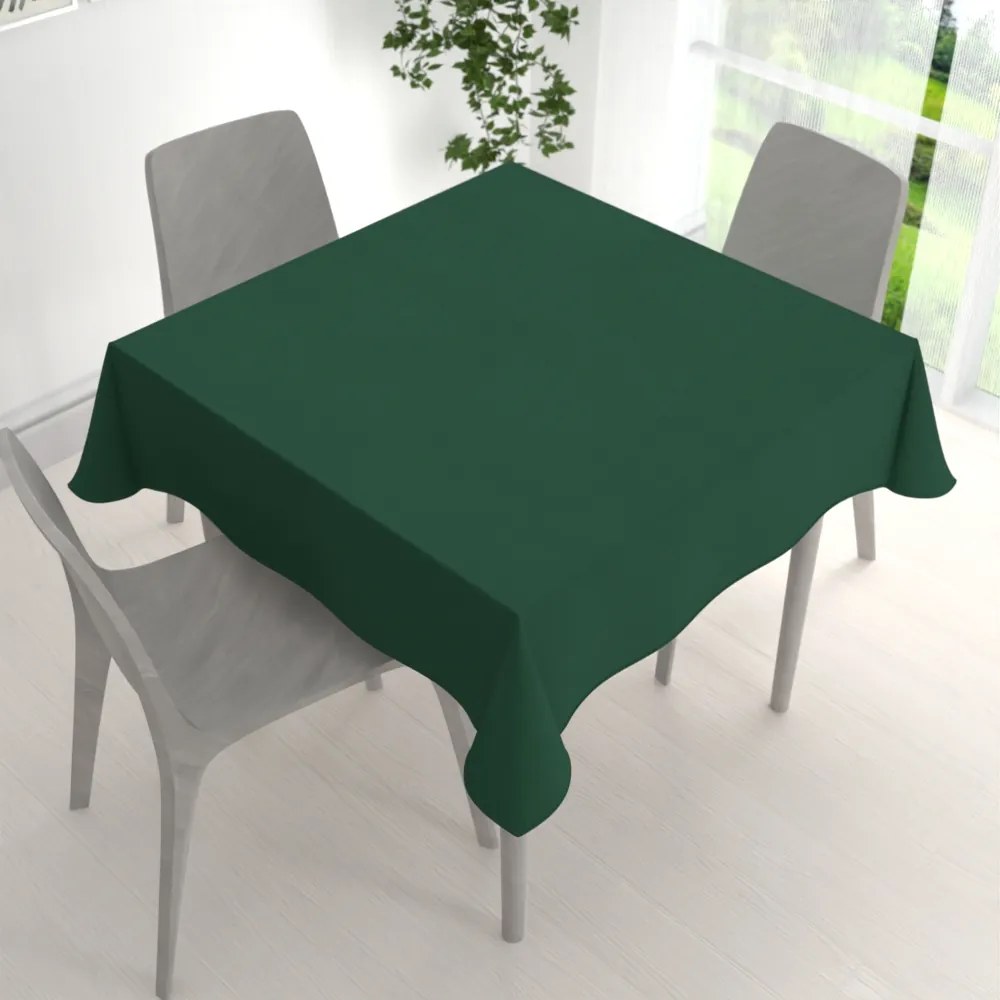 Biante Veľký dekoračný štvorcový obrus BKS-412 Zelený 250x250 cm