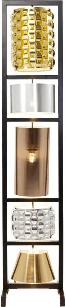 KARE DESIGN Stojaca lampa Parecchi Glamour Black malá, 180 cm 180 × 38 × 28 cm