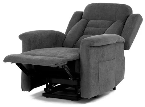 Autronic BONTEC Polohovacie kreslo, elektrické káblové ovládanie, šedá, látka, TV-7072 GREY2 Farba: Šedá