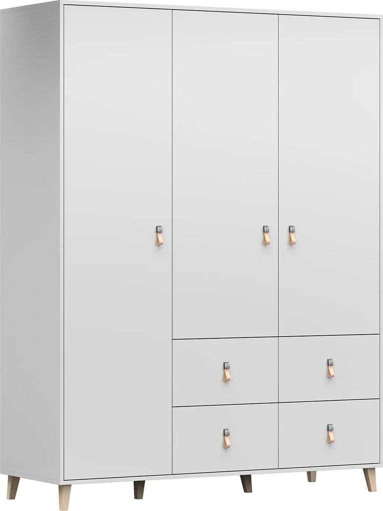 Šatníková skriňa FALCO 150 - biela