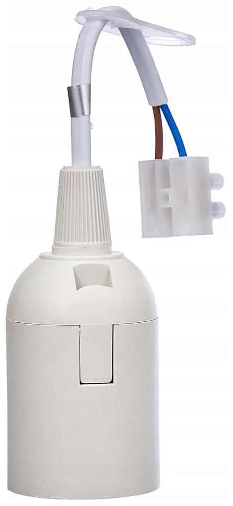 BERGE Stavebný a renovačný držiak lampy na žiarovky E27, pätica s kockou