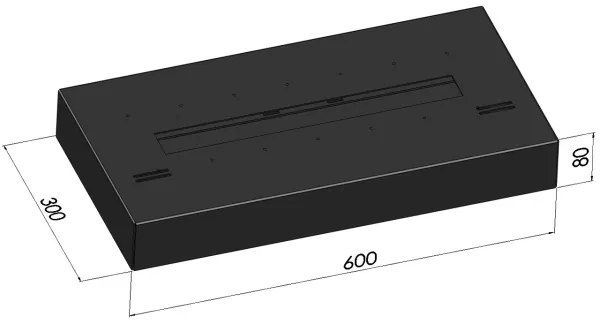 InFire - BIO krb 8x60 cm 3kW čierna