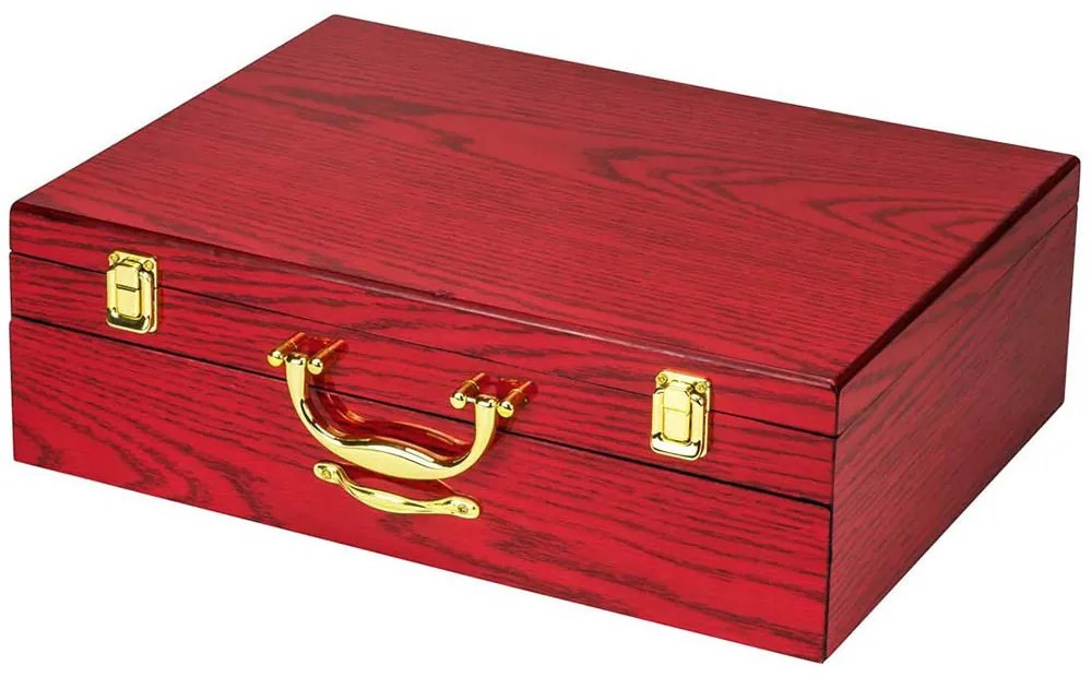 84 dielna sada príborov, rôzne farby, strieborno- zlatá