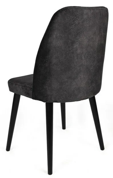 Súprava jedálenských stoličiek Alfa Anthracite and Black, 2 ks