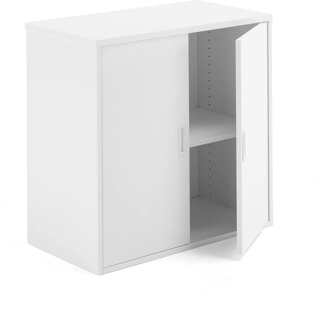Kancelárska skriňa Modulus, 800x800x400 mm, biela