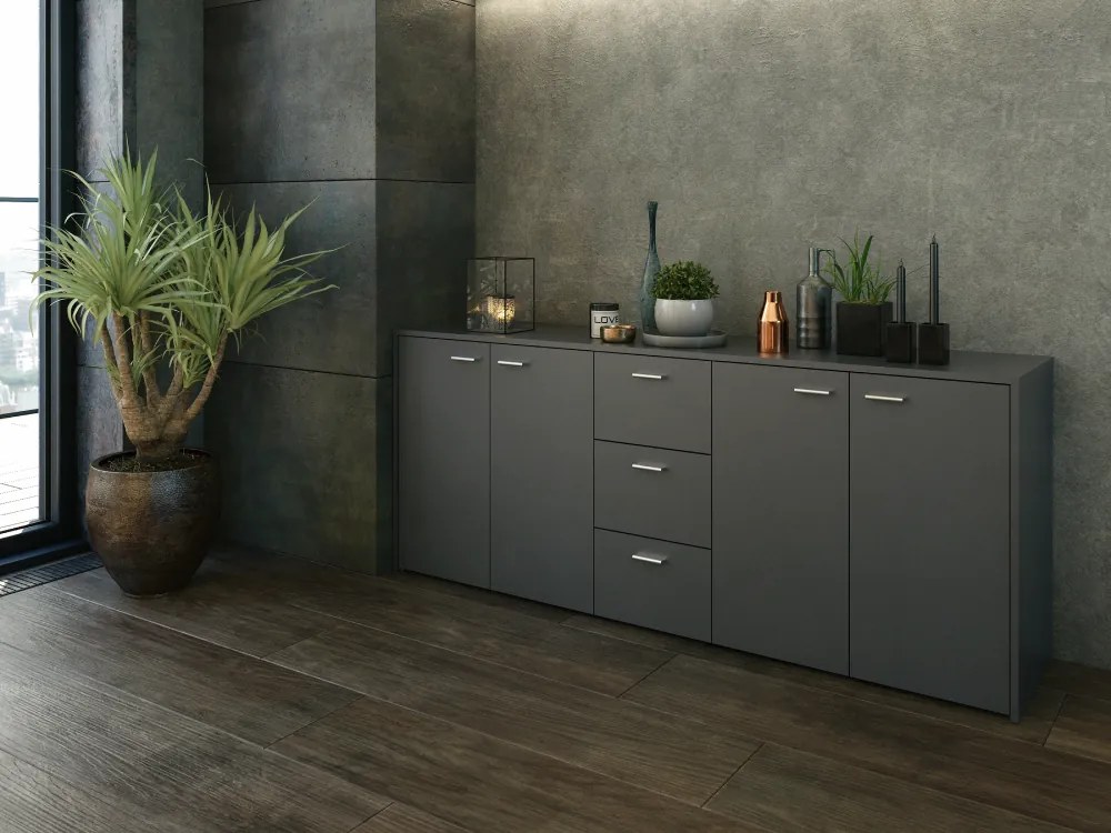 Skrinka HUGOS 180, grafit