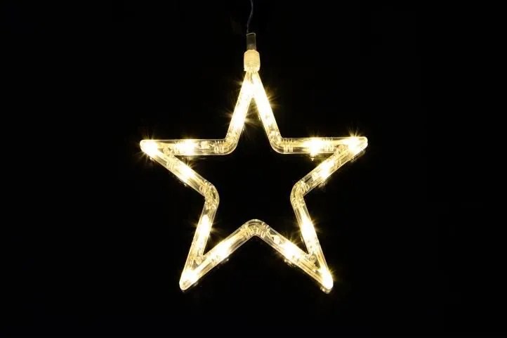 Nexos 41713 Vianočná LED reťaz - hviezdy - 138 LED, 2,65 m teple biela